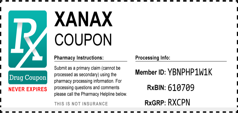 Xanax Prescription Drug Coupon with Pharmacy Savings